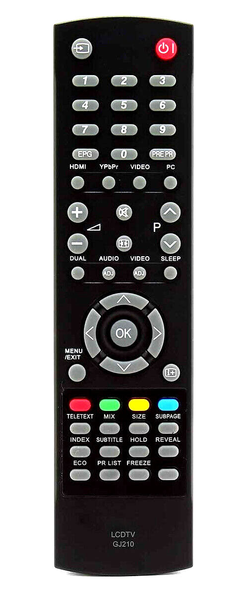 Replacement Remote for Bush TV (A626, A632, A632N, A637)